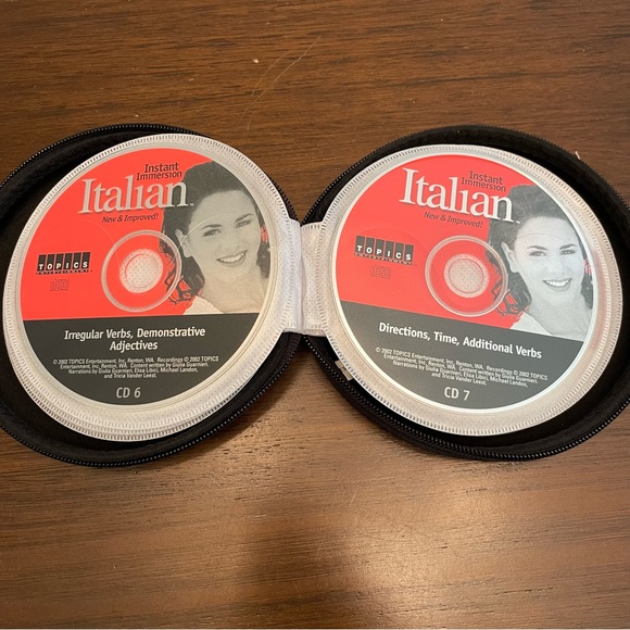 Topics Entertainment Instant Immersion Italian New & Improved Audio CDs w/ Case - Picture 5 of 6